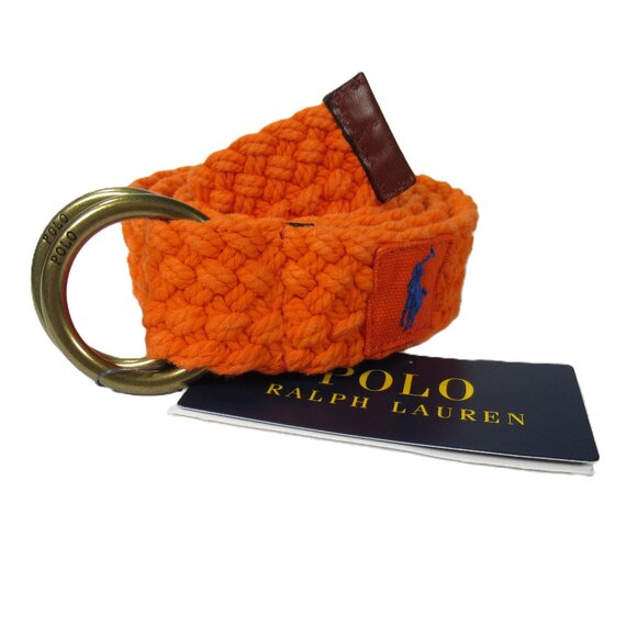ralph lauren orange belt